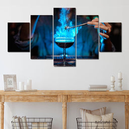 Blue Cocktail - NicheCanvas