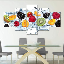 Fresh Fruits Multi Panel Canvas Wall Art - NicheCanvas