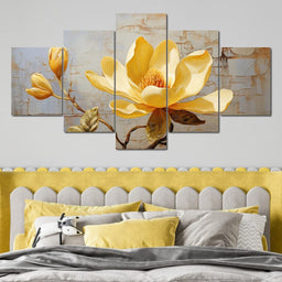 Yellow Magnolia Tree - Wildrose Creations - NicheCanvas