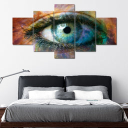 Eye In Space Multi Panel Canvas Wall Art - NicheCanvas