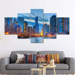 Beautiful Chicago Skyline | NicheCanvas