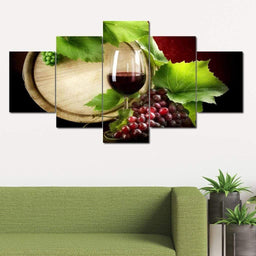 Limited Edition - Wine Wall Art 30 Multi Panel Canvas Wall Art - NicheCanvas