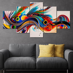 Colorful Contemporary Art 052 - Johanjjf - NicheCanvas