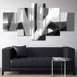 Black & White Lines v3 - Andy Brackpool - NicheCanvas