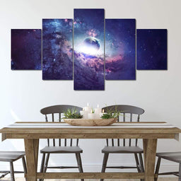 Illustrious Universe Multi Panel Canvas Wall Art - NicheCanvas