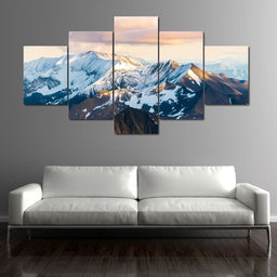 Alaskan Mountains - Lucas Moore Large Canvas