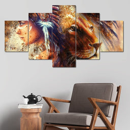 Spirit Animal Multi Panel Canvas Wall Art - NicheCanvas