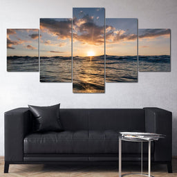 Sunset Ocean - Lucas Moore - NicheCanvas