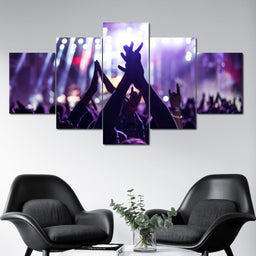 The Live Show Multi Panel Canvas Wall Art - NicheCanvas