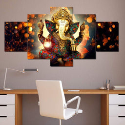The Hindu God Ganesh - Limited Edition Large Canvas
