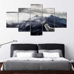 The King Of The Mountain Multi Panel Canvas Wall Art - NicheCanvas
