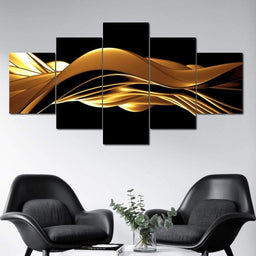 Golden Wave - NicheCanvas