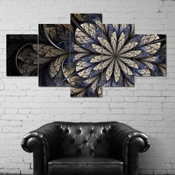 Fractal Requiem Multi Panel Canvas Wall Art - NicheCanvas