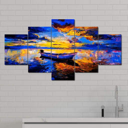 A Fish Too Far Multi Panel Canvas Wall Art - NicheCanvas