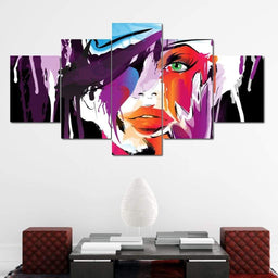 Green Eyed Detective Multi Panel Canvas Wall Art - NicheCanvas