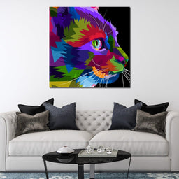 Pop Art Cat - NicheCanvas
