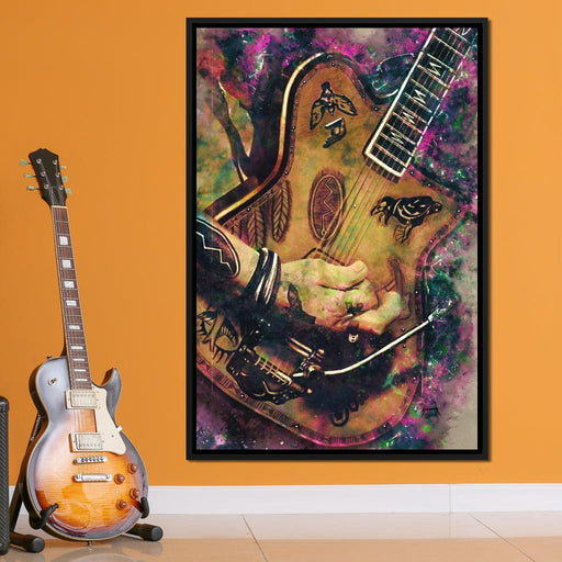 Johnny Depp's Guitar - Abraham Szomor Canvas Print