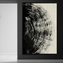 Abstract Black Circle - Evgeny Vetrov - NicheCanvas