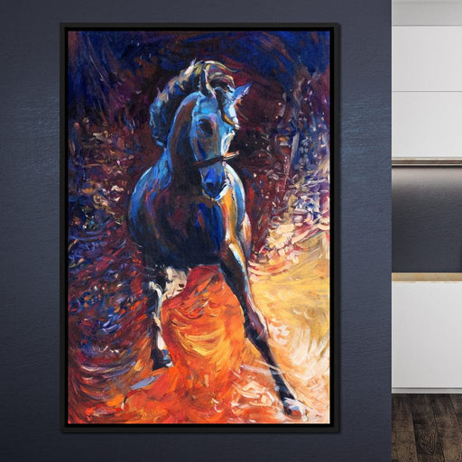 Blue Horse Canvas Print