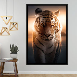 Tiger Orange Eyes - Zenzdesign - NicheCanvas