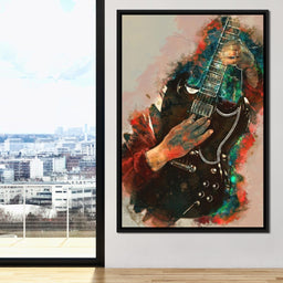 Angus Young's Guitar - Abraham Szomor - NicheCanvas