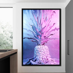 Psychedelic Pineapple - NicheCanvas