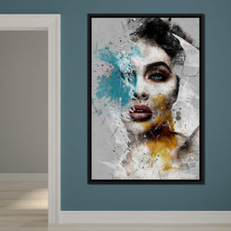 Mixart Female Portrait - Johanjjf - NicheCanvas