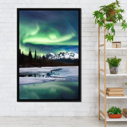 Northern Lights Landscape - Lucas Moore - NicheCanvas