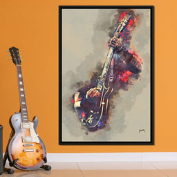 James Hetfield's Electric Guitar - Abraham Szomor - NicheCanvas