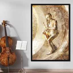 Playing the Saxophone - NicheCanvas