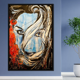 Blue Girl - NicheCanvas