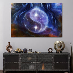 Yin Yang Stars - NicheCanvas