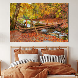 Wooden Bridge - NicheCanvas