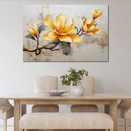 Yellow Magnolia Tree 2 - Wildrose Creations - NicheCanvas