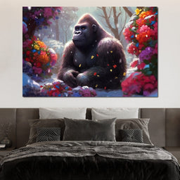 Winter Gorilla - Neal Hackett - NicheCanvas