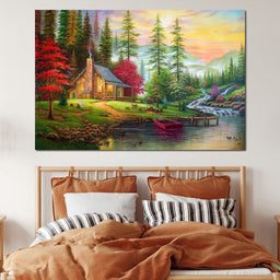 The House by the River - NicheCanvas