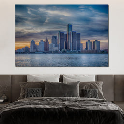 Detroit Skyline - NicheCanvas