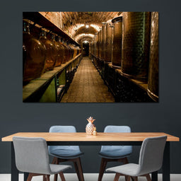Wine Cellar Corridor - NicheCanvas