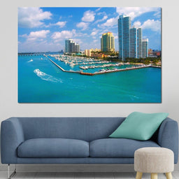 Miami Beach Skyline - NicheCanvas