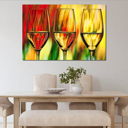 Multicolor Wine Glass | NicheCanvas