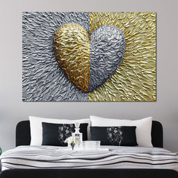 Due Color Heart - Johanjjf - NicheCanvas