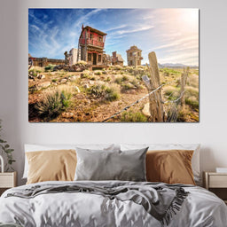 Abandoned Western Town - NicheCanvas