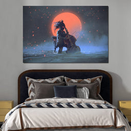  Mysterious man playing the cello - NicheCanvas