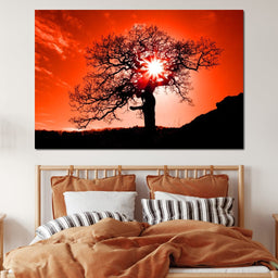 Red Dusk - NicheCanvas