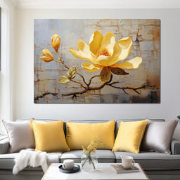 Yellow Magnolia Tree - Wildrose Creations - NicheCanvas