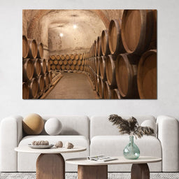 Barrels of Wine - NicheCanvas
