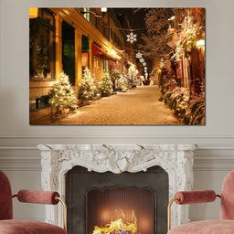 Christmas in Quebec City - NicheCanvas