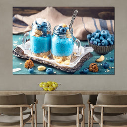 Chia Seeds & Blueberries Pudding - NicheCanvas