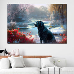 Winter Labrador - Neal Hackett - NicheCanvas