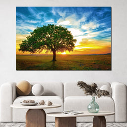 Sunrise Tree - NicheCanvas